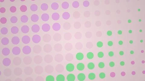 Abstract colorful dotted pattern with pink green shades Stock Illustration