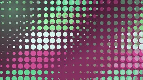 Abstract colorful dotted pattern with pink green and purple Stock Illustration