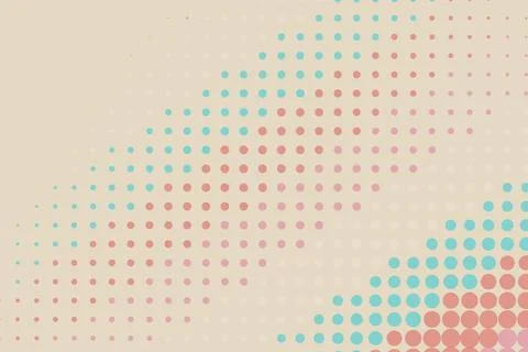 Abstract colorful dotted pattern in soft pastel shades Stock Illustration