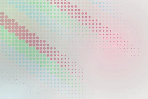 Abstract colorful dotted pattern with soft pastel background Stock Illustration