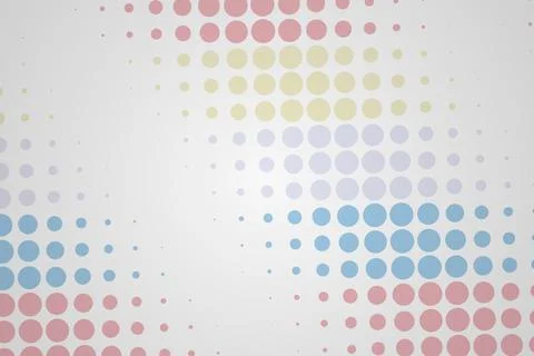 Abstract colorful dotted pattern on a white background Stock Illustration