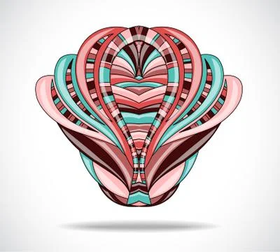 Abstract colorful drawing. Stock Illustration