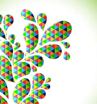 Abstract colorful drop background Stock Illustration