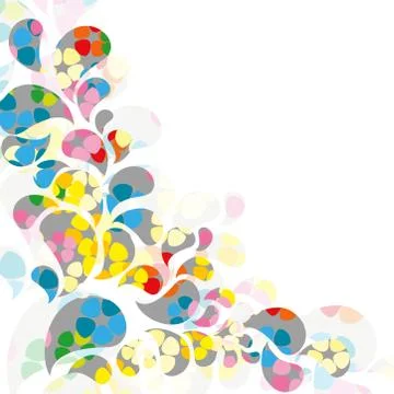 Abstract colorful drop background Stock Illustration