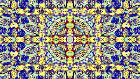 Abstract colorful Dynamic shapes, 2d animation kaleidoscope Graphic design Video stock 255633290