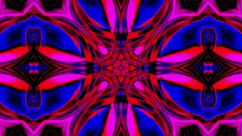 Abstract colorful Dynamic shapes, 2d animation kaleidoscope Graphic design Video stock 255633601