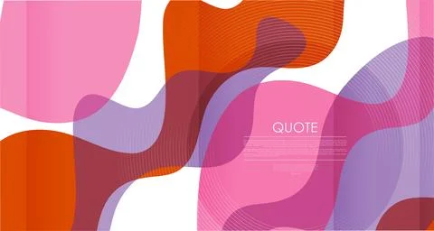 Abstract colorful elegant background with circular lines and minimal waves Illustrazione stock