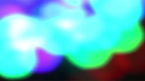 Abstract colorful elements are transformation on black background. Stock Footage 142844005