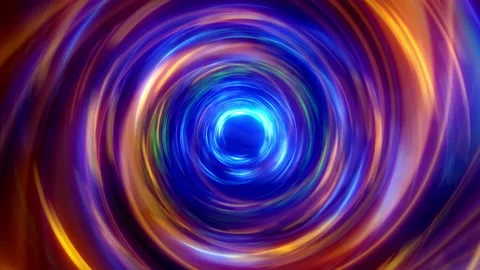 Abstract colorful energy wave vortex space loop tunnel Stock Footage 148251641