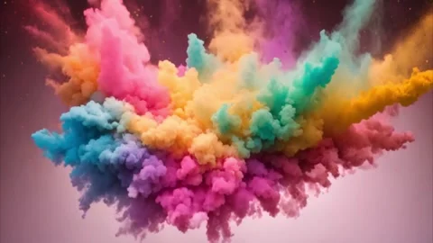 Abstract Colorful Explosion Vídeos de archivo 284572618