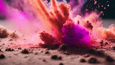 Abstract Colorful Explosion Stock Footage 284572640