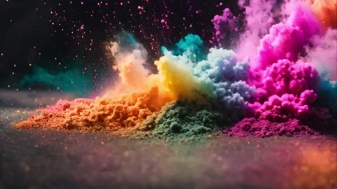 Abstract Colorful Explosion Stock Footage 284572692