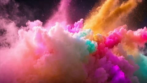 Abstract Colorful Explosion of Smoke Vídeos de archivo 284572812
