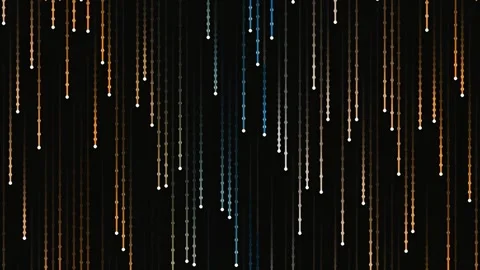 Abstract Colorful Falling Lights Background Streak Curtain Glow Bokeh Pattern Stock Footage 340378548