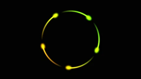 Abstract colorful fire comet light flying in circle. Stock Footage 172335008