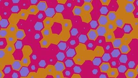 Abstract colorful floral pattern with round organic shapes Stock Illustration