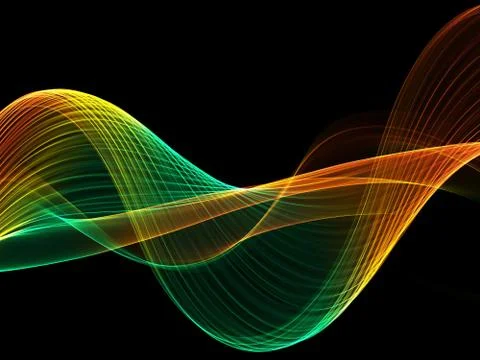 Abstract colorful flow wave background Illustrazione stock