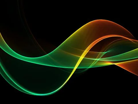 Abstract colorful flow wave background Illustrazione stock