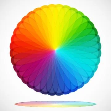Abstract colorful flower. vector. Stock Illustration