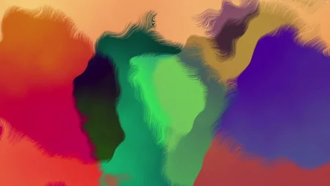 Abstract Colorful Flowing Paint Loop Stock Footage 194487105