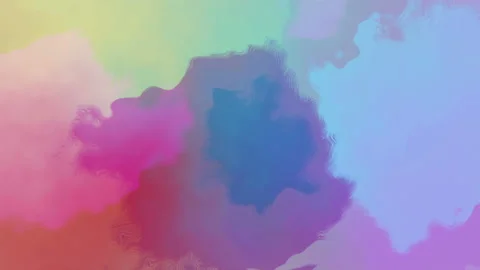 Abstract Colorful Flowing Paint Loop Stock Footage 194487560