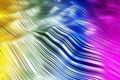 Abstract colorful flowing waves background with smooth gradients Illustrazione stock
