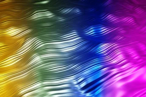 Abstract colorful flowing waves background with smooth gradients Illustrazione stock