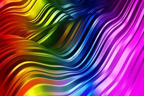 Abstract colorful flowing waves background with smooth gradients Illustrazione stock
