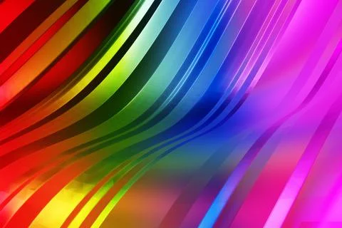 Abstract colorful flowing waves background with smooth gradients Stockillustratie