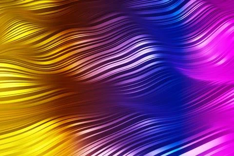 Abstract colorful flowing waves background with smooth gradients Stock Illustration