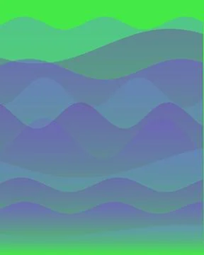 Abstract colorful flowing waves vertical background with green blue and pur.. 스톡 일러스트