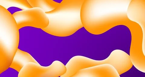 Abstract colorful fluid gradient shape geometric liquid background. Illustrazione stock