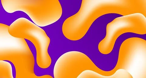 Abstract colorful fluid gradient shape geometric liquid background. Stock Illustration