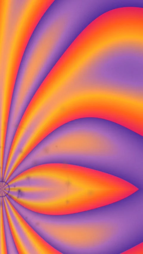 Abstract Colorful Fluid Motion Background with Orange and Purple Waves Stock Footage 342937244