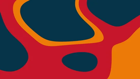 Abstract colorful fluid pattern with vibrant organic shapes and bold design.. Stock Footage 312986139