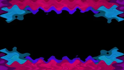 Abstract Colorful Frame Border Design Stock Footage 284396954