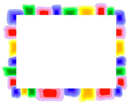 Abstract colorful frame. EPS10 vector illustration. Stock Illustration
