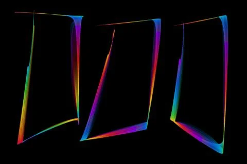 Abstract colorful frames Stock Illustration