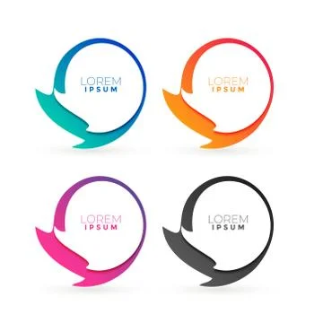 Abstract colorful frames with text space Stock Illustration
