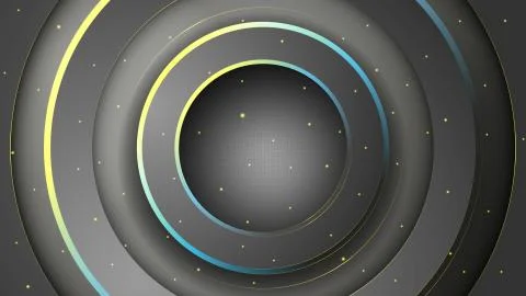 Abstract colorful futuristic 3D circle background Stock Illustration
