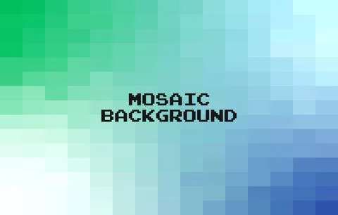 Abstract colorful geometric Background, Creative Design Templates. Pixel art  Stock Illustration