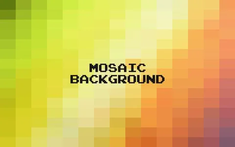 Abstract colorful geometric Background, Creative Design Templates. Pixel art  Stock Illustration