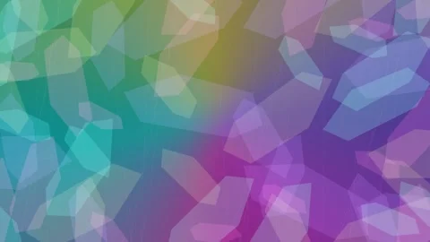 Abstract colorful geometric background with floating translucent polyg Stock Footage 336995665