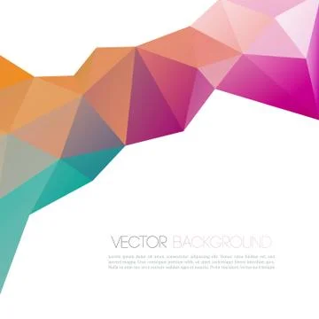 Abstract colorful geometric background Illustrazione stock