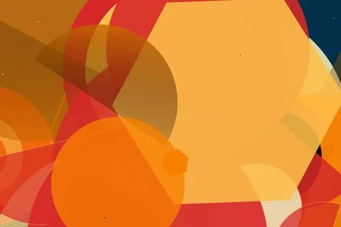 Abstract Colorful Geometric Background with Overlapping Shapes Stock Illustration