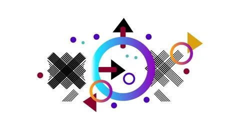 Abstract colorful geometric background with triangle shapes pattern. Creati.. イラスト素材