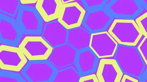 Abstract colorful geometric hexagon pattern background Stock Illustration