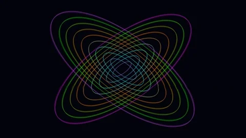 Abstract Colorful Geometric Motion Graphics Loop Video stock 340987251