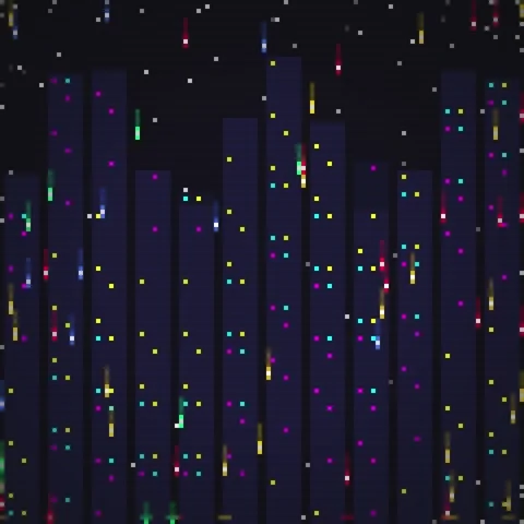 Abstract colorful geometric pattern background with glowing vertical lines Stock Footage 344777815