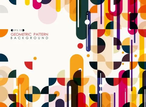 Abstract of colorful geometric pattern background. Stockillustratie